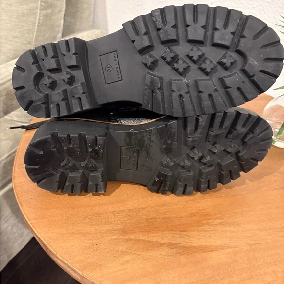 Sun + Stone Black Combat Boots - Picture 3 of 6